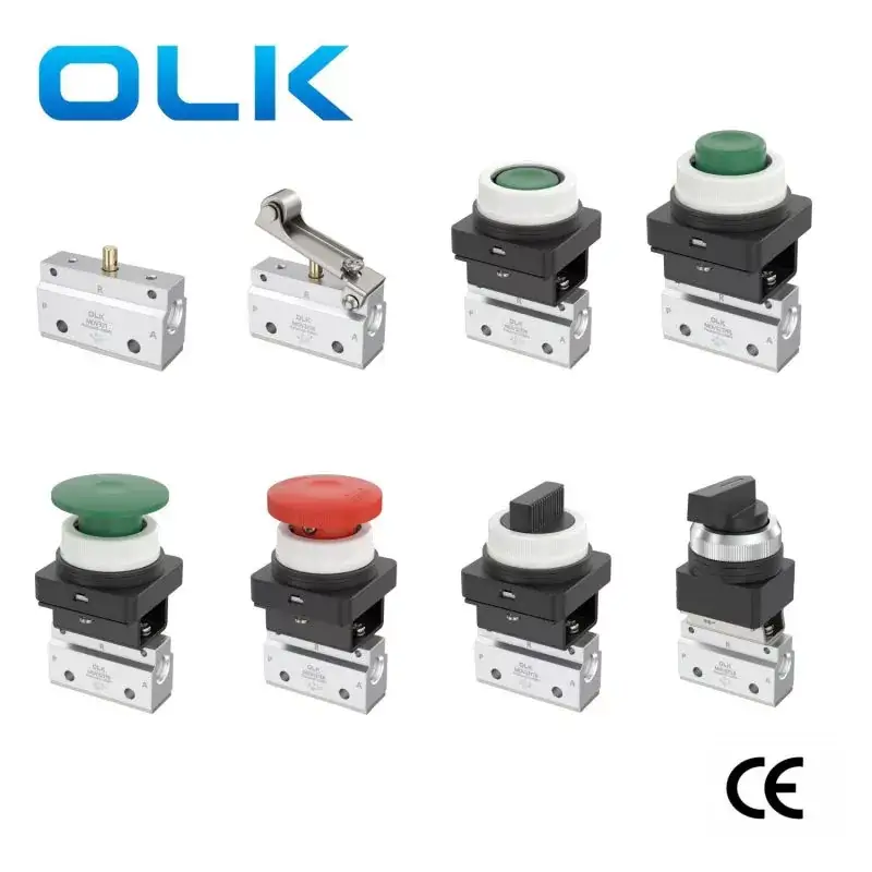 MOV321 سیریز مکینیکل بٹن کنٹرول والو 3 راستہ